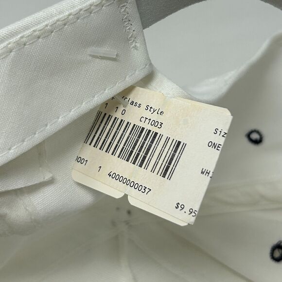 Vintage 80s US Olympic Training Center Hat Baseball Cap Rope Strapback White - Picture 9 of 11